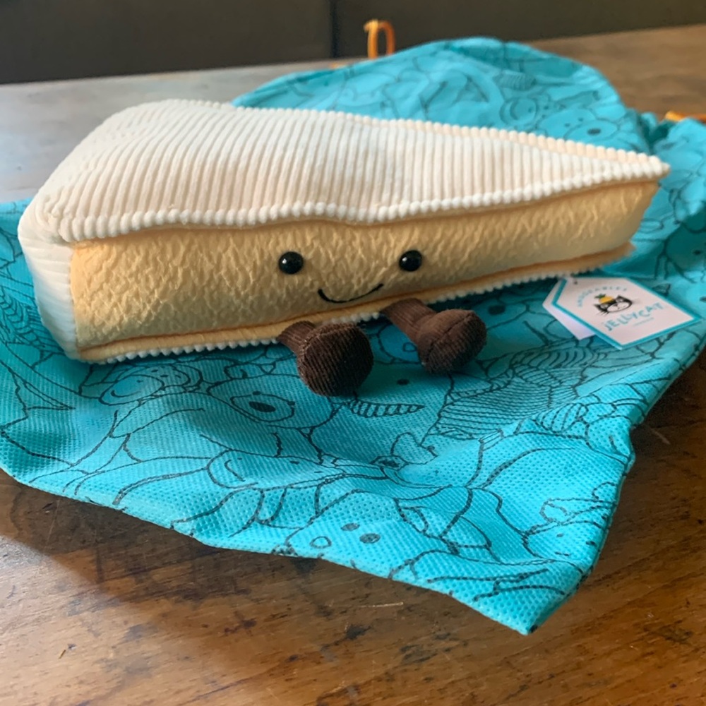 Jellycat amuseable Brie cheese plush